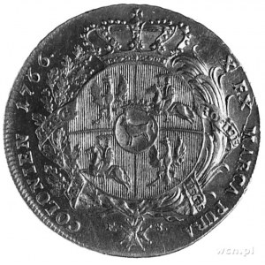talar 1766, Warszawa, Aw: Popiersie w zbroi i napis, Rw...
