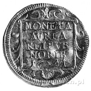 Norymberga, dukat 1641, Aw; Tarcza herbowa i napis, Rw:...