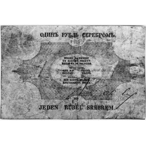 1 rubel srebrem 1866, podpisy: Kruze, Higerberger, nr 1...