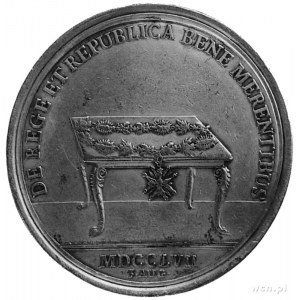 medal sygnowany Wermuth, wybity w 1757 r. z okazji świę...