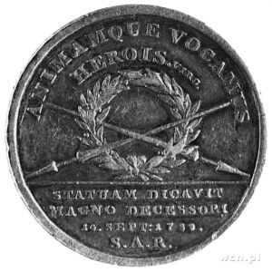 medal nie sygnowany wybity w 1788 r., z okazji wzniesie...