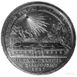 medal sygnowany X. STUCKHART F, wybity w 1817 r. na otw...