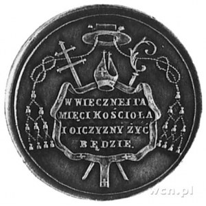 medal nie sygnowany wybity w 1861 r. z okazji śmierci a...