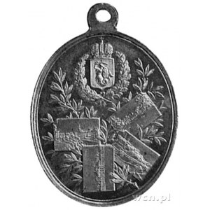 medalik owalny z uszkiem wybity w 1897 r. z okazji wizy...