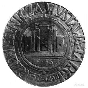 medal nie sygnowany wybity w 1936 r. w zakładzie Alfred...