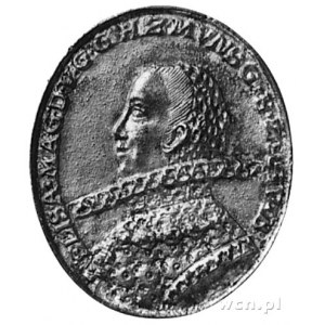 medal nie sygnowany b.d. lany, Aw: Popiersie Karola II ...