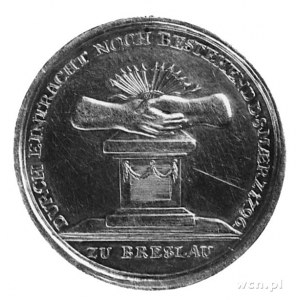medal nie sygnowany wybity w 1796 r. we Wrocławiu w set...