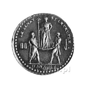medalik b.d., sygnowany DEN JEUFF (Denon i Jeuffroy- Fr...