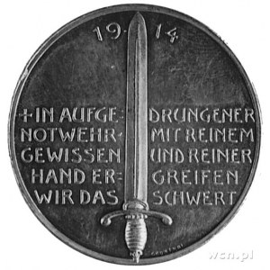 medal sygnowany A Galambos fec wybity w 1914 r., Aw: Po...