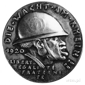medal satyryczny sygnowany KG (Karl Goetz) wybity w 192...
