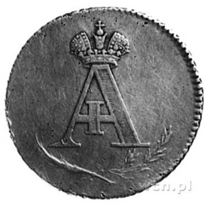 medalik nie sygnowany, wybity w 1801 r. z okazji korona...