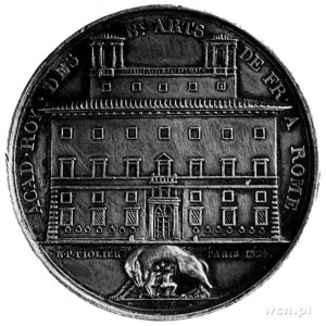 medal sygnowany M.P. TIOLIER, wybity w Paryżu w 1829 r....