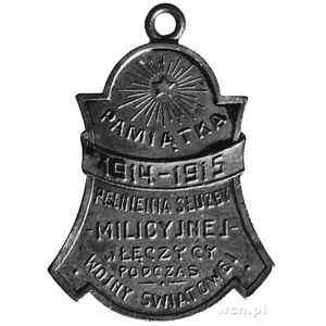 odznaka pamiątkowa w kształcie dzwonka Milicji Obywatel...