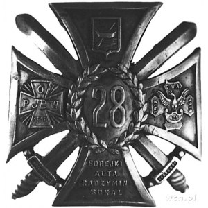 odznaka 28 Pułku Strzelców Kaniowskich m.p. Łódź, żołni...