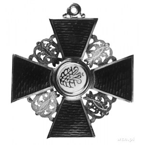 krzyż Orderu Św. Anny (II klasa) koniec XIX w., złoto (...