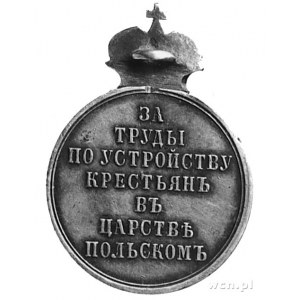 medal za uwłaszczenie chłopów w Królestwie Polskim, sre...