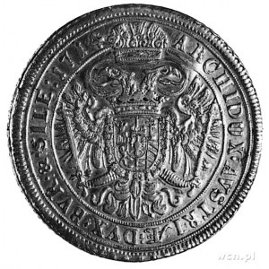 talar 1714, Wrocław, Aw: Popiersie i napis, Rw: Orzeł H...