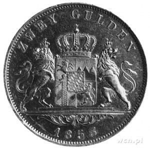 2 guldeny 1853, j.w., Thun 90