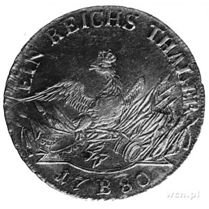 talar 1780, Wrocław, Aw: Głowa króla, w otoku napis, Rw...