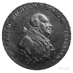 talar 1791, Królewiec, Aw: Popiersie, w otoku napis, Rw...