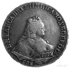 rubel 1745, Petersburg, Dav. 1677