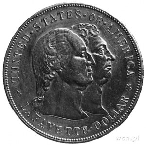 dolar 1900, Aw: Popiersia Washingtona i Lafayette a, w ...