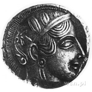 ATTYKA- ATENY, tetradrachma (449-413 p.n.e.), Aw: Głowa...