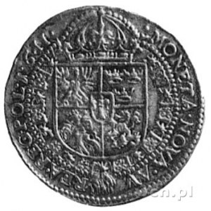 dukat 1611, Kraków, Aw: Popiersie i napis, Rw: Pięciopo...