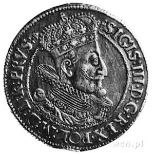 ort 1615, Gdańsk, Aw: Popiersie i napis, Rw: Herb Gdańs...