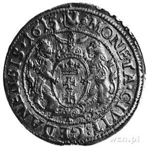 ort 1615, Gdańsk, Aw: Popiersie i napis, Rw: Herb Gdańs...