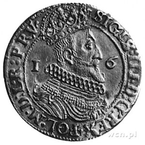 ort 1623, Gdańsk, Aw: Popiersie i napis, Rw: Herb Gdańs...