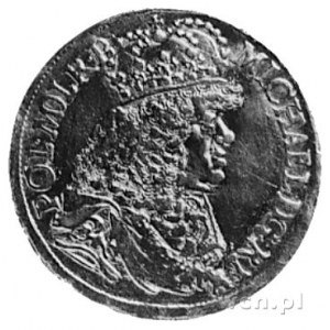 dukat 1673, Gdańsk, Aw: Popiersie i napis, Rw: Herb Gda...