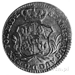 2 grosze srebrne 1766, Warszawa, Aw: Tarcza herbowa i n...