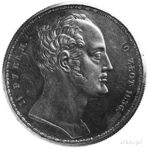 10 złotych 1836, Petersburg, Aw: Popiersie cara i napis...
