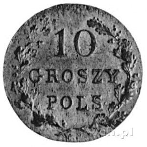 10 groszy 1831, Warszawa, Aw: Tarcza herbowa i napis, R...