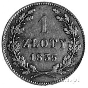 1 złoty 1835, Wiedeń, j.w., Plage 294