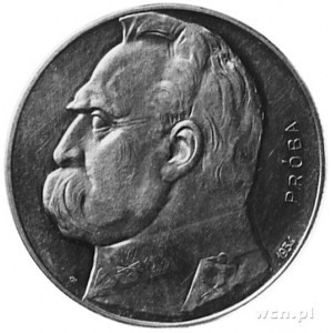10 złotych 1934, Piłsudski i Orzeł Strzelecki, na awers...