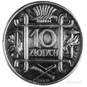 10 złotych 1934, połączone 4 Klamry, srebro, wybito 100...