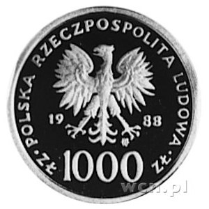 1.000 złotych 1988, Warszawa- Jan Paweł II, wybito 1.00...