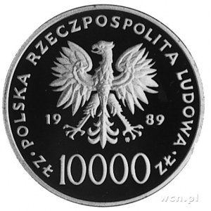 10.000 złotych 1989, Warszawa- Jan Paweł II, wybito 1.0...