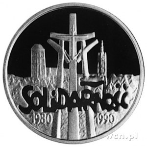 100.000 złotych 1990, Warszawa- 10-lecie Solidarności, ...