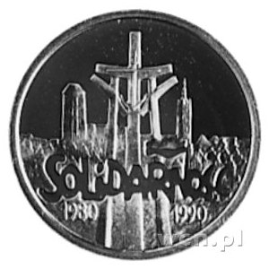 20.000 złotych 1990, Warszawa- 10-lecie Solidarności, w...