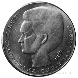 10 złotych 1967- Profil Marii Skłodowskiej-Curie, na re...
