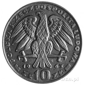 10 złotych 1967- Głowa gen. Karola Świerczewskiego w cz...