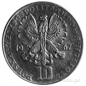 10 złotych 1967- Popiersie Karola Świerczewskiego, na r...