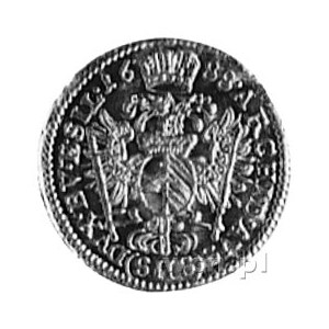 1/4 dukata 1688, Wrocław, Aw: Popiersie cesarza Leopold...