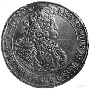 talar 1702, Opole, Aw: Popiersie cesarza Leopolda I i n...