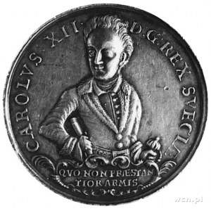 medal nie sygnowany bity w 1703 roku na pamiątkę zwycię...