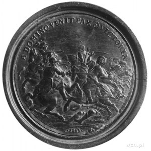 medal warcabowy nie sygnowany, pocz. XVIII w. Norymberg...