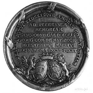 medal wybity w 1772 roku na zlecenie Jerzego Mnischa dl...